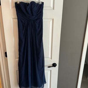 David’s bridal navy bridesmaid dress sz 4